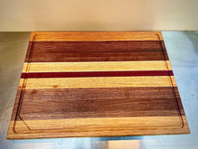 Load image into Gallery viewer, Exotic Hardwood Prep Board with Groove
